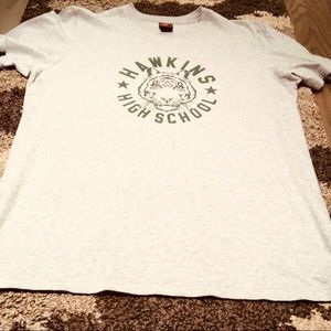 Large gray Nike (Stranger Things) T-Shirt